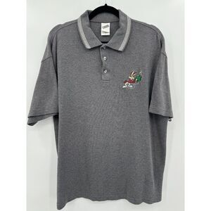 Vintage VTG Warner Brothers Bros Wile E. Coyote Golf Polo Size M